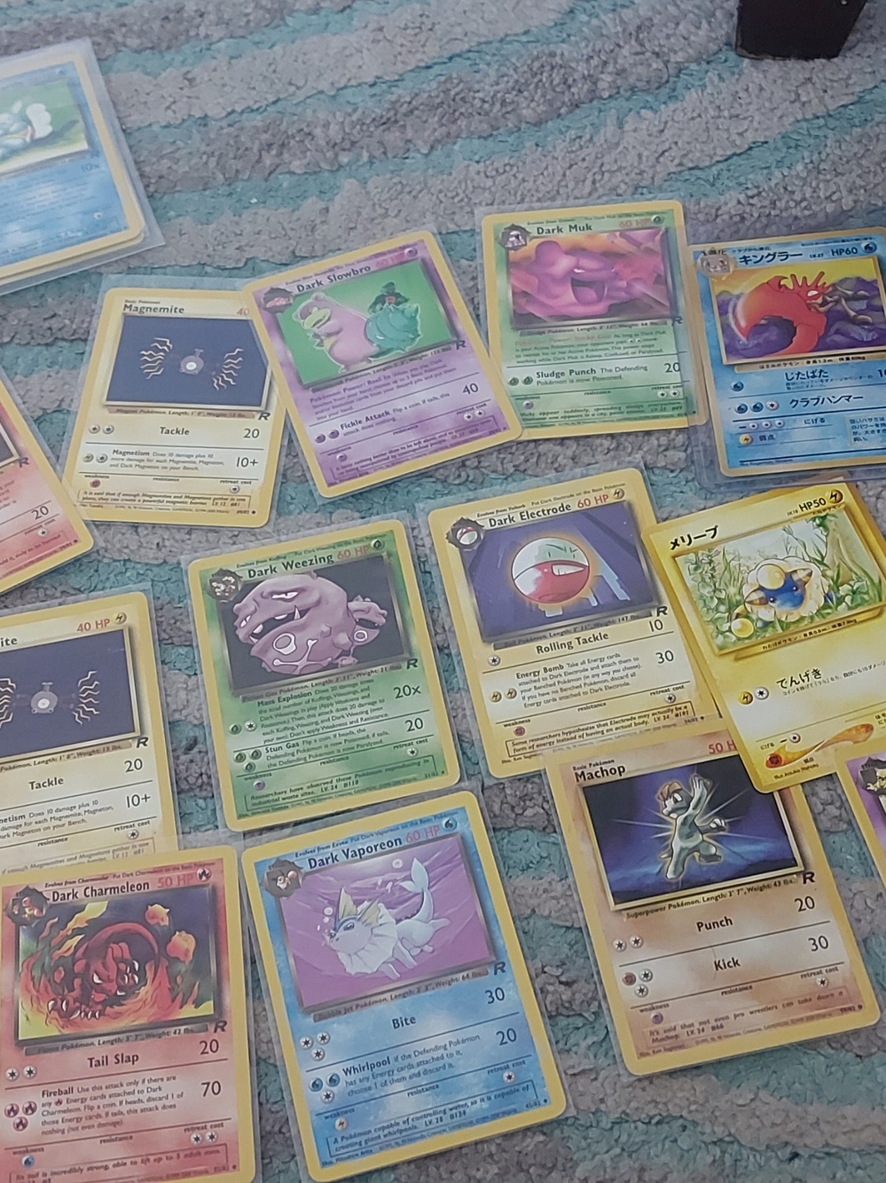 Pokemon Trading Card Lot - Yellow, Blue, Green, Purple